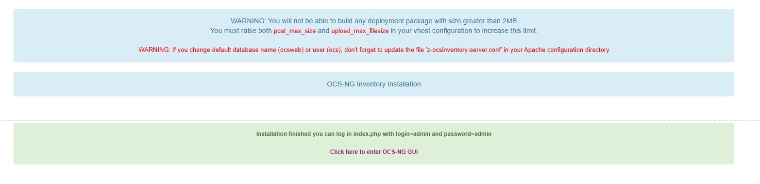 Installation complete