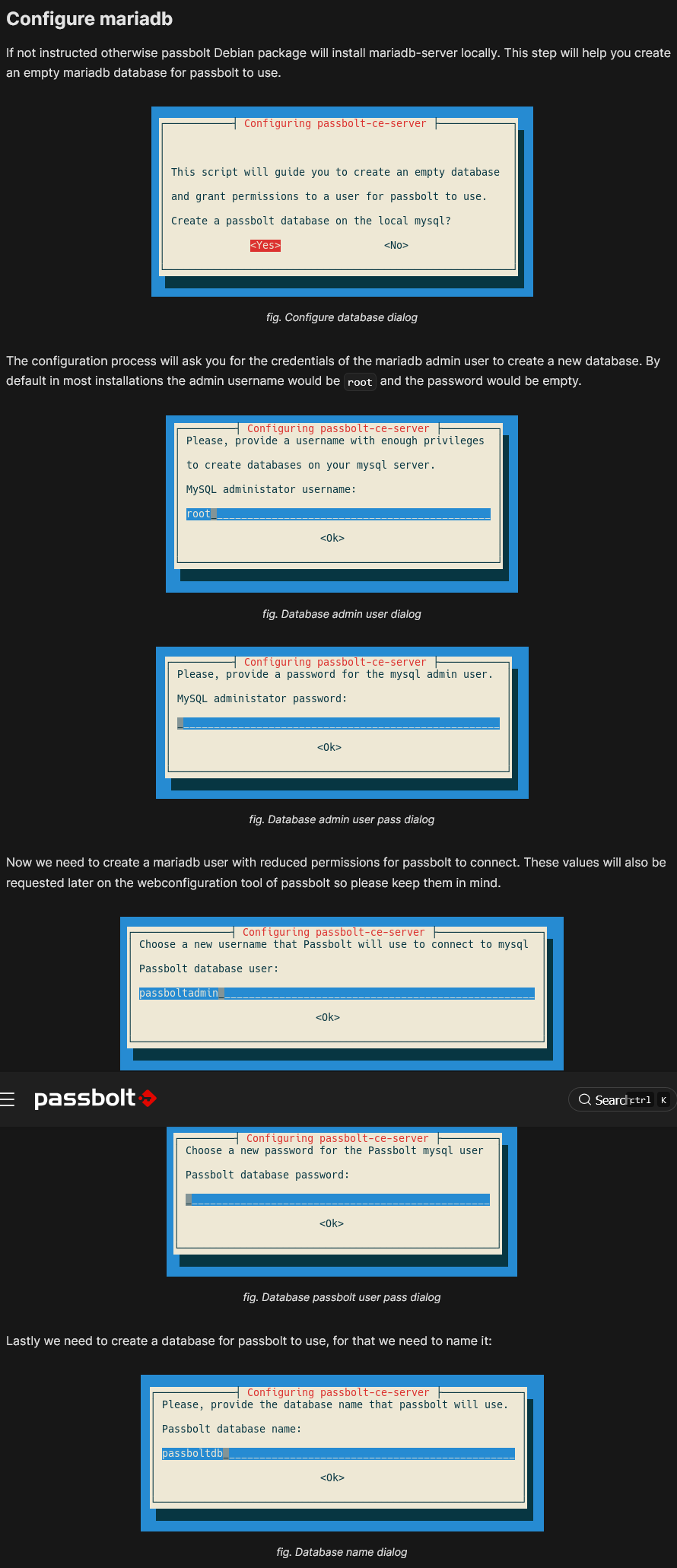 Passbolt installation step 1