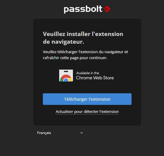 Passbolt - Required extension