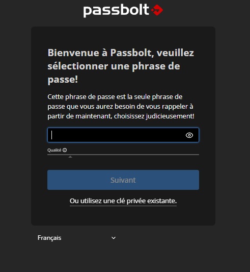 Passbolt - Passphrase