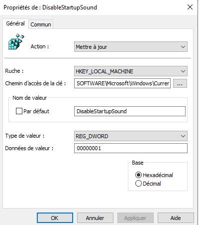Sound scheme forced to .None in user configuration.